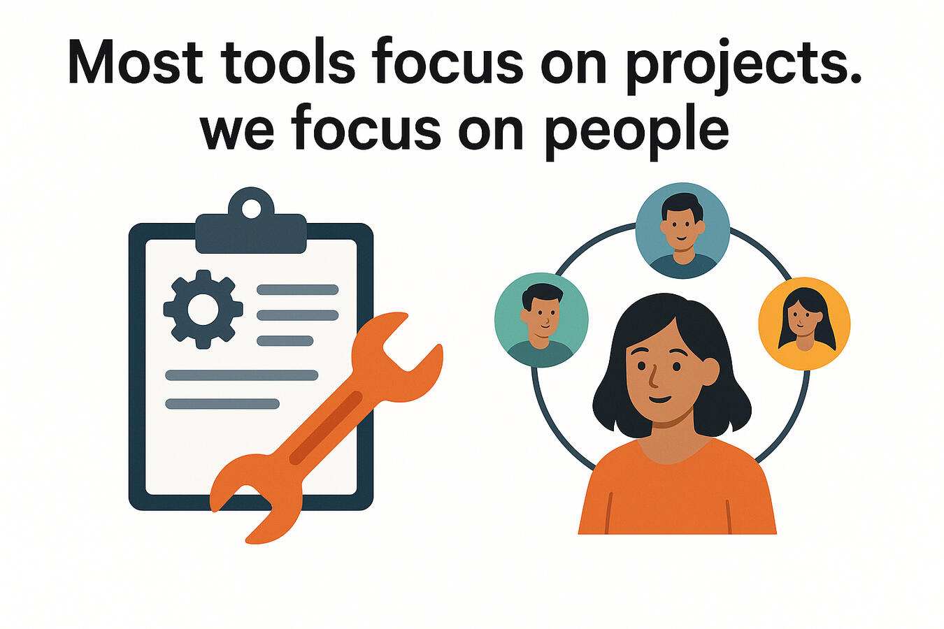 Most tools focus on projects. We focus on people.